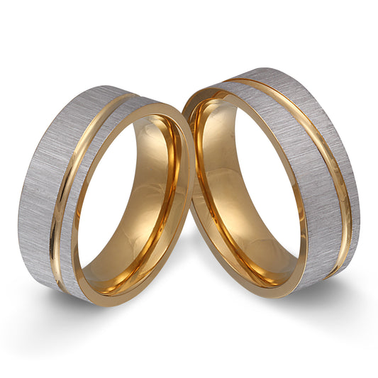 Stature Partnerring-Set mit Lasergravur