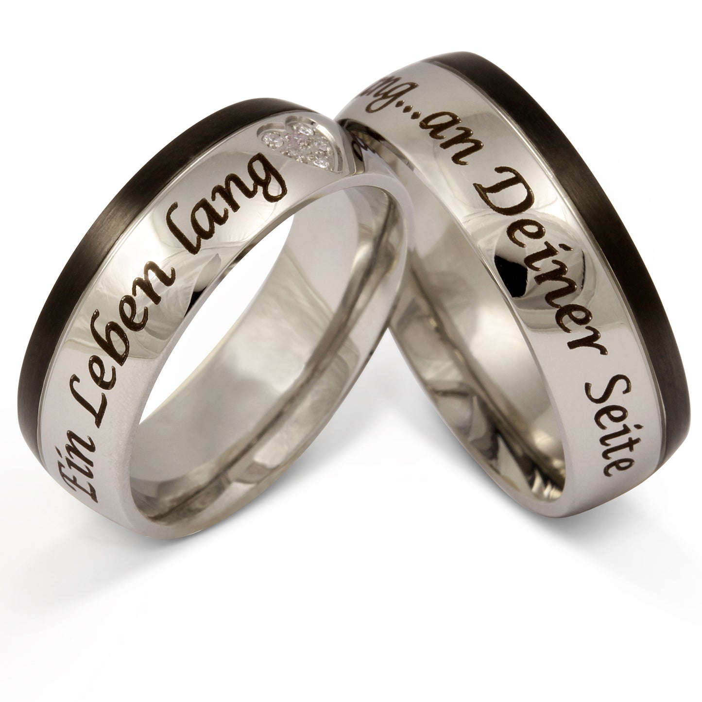 Nexonia Partnerring-Set mit Handschriftgravur