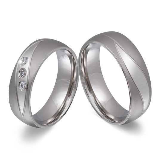 Naval Partnerring-Set mit Lasergravur