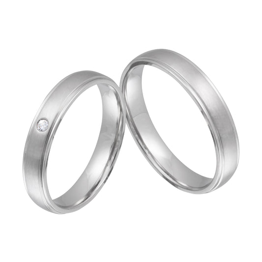 Narrow Partnerring-Set mit Lasergravur