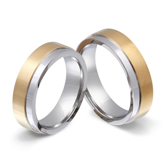Beren Partnerring-Set mit Lasergravur