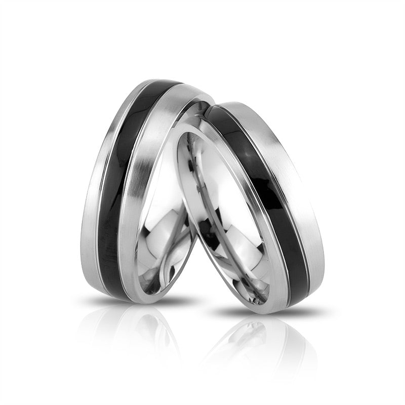 Chertan Partnerring-Set mit Handschriftgravur