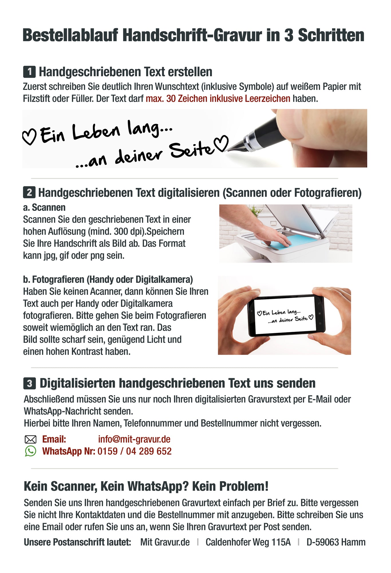Epsilon  Ring mit Handschriftgravur