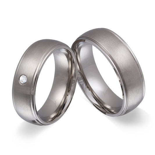 Lona Partnerring-Set mit Handschriftgravur