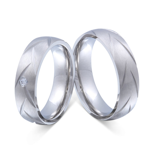 Cecil Partnerring-Set mit Handschriftgravur