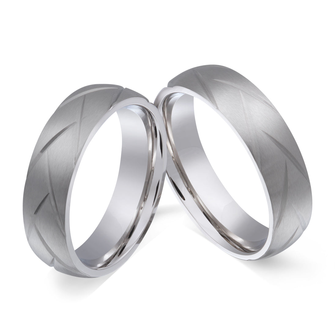 Cecil Partnerring-Set mit Lasergravur