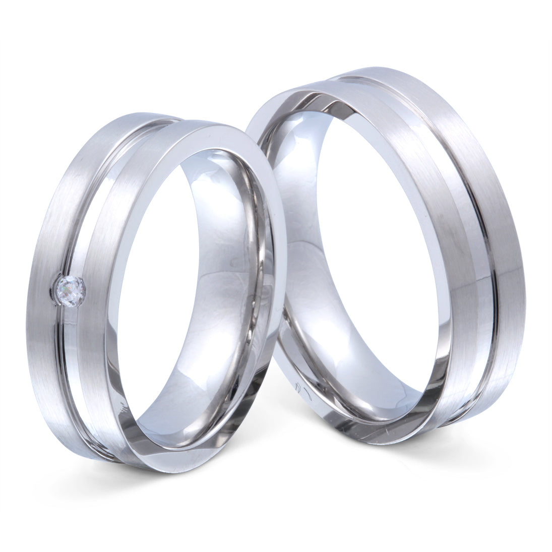 Josephine Partnerring-Set mit Handschriftgravur