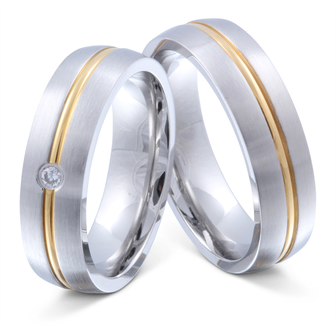 OneLine Partnerring-Set mit Lasergravur