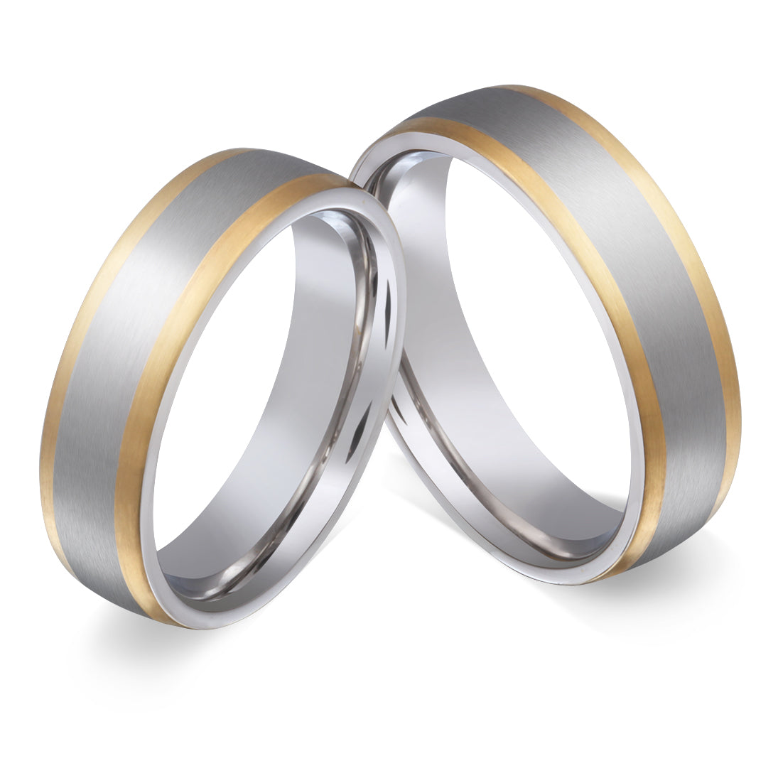Nastia Partnerring-Set mit Lasergravur
