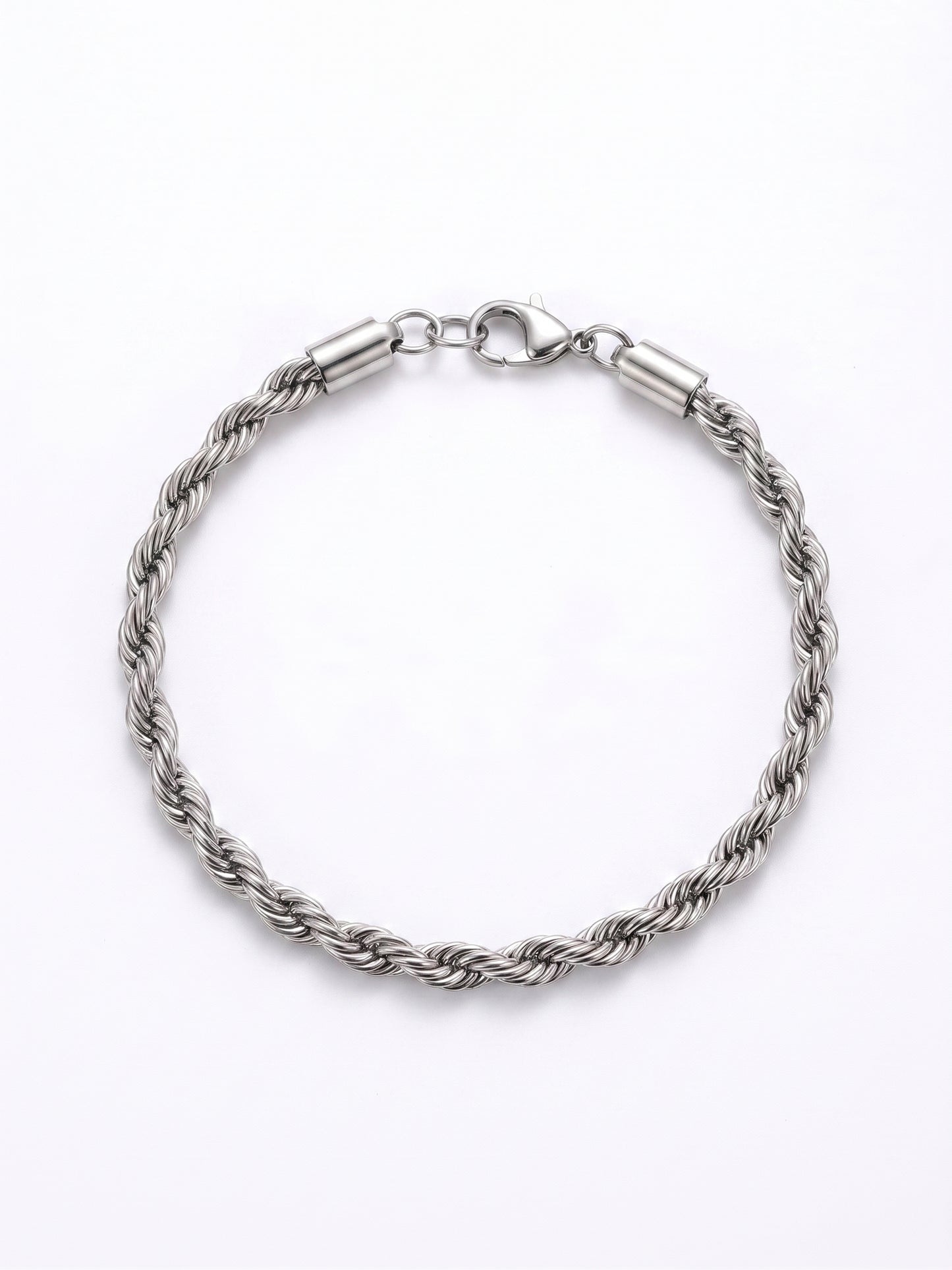 Kordelketten-Armband silber