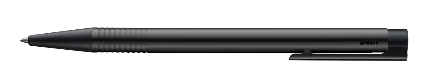 LAMY logo 208 Kugelschreiber All Black mit Gravur und Geschenkbox personalisiert