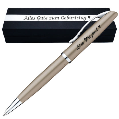 Pelikan Kugelschreiber Jazz Noble Elegance K36 Taupe mit Gravur inkl. Geschenkbox mit Gravur
