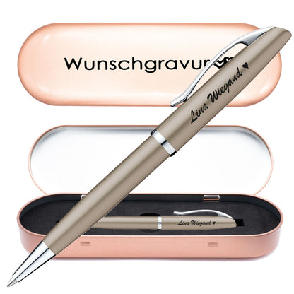 Pelikan Kugelschreiber Jazz Noble Elegance K36 Taupe mit Gravur inkl. Geschenkbox mit Gravur