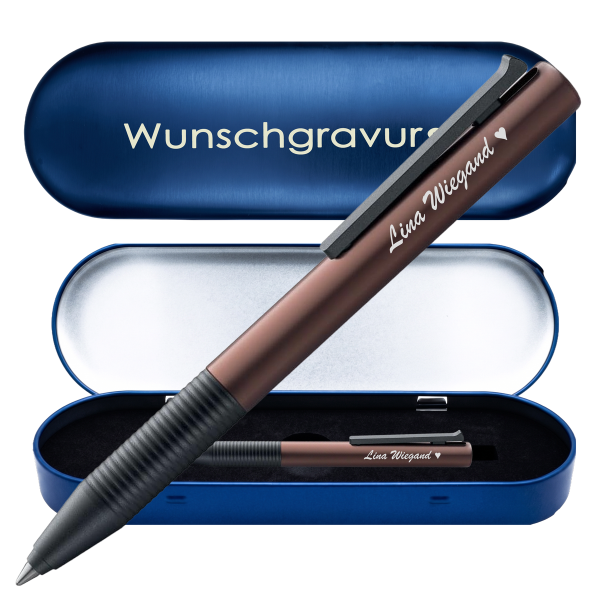 LAMY tipo AL/K Tintenroller mit Gravur | Aluminium | inkl. Geschenkbox mit Gravur – PS487PSBox8