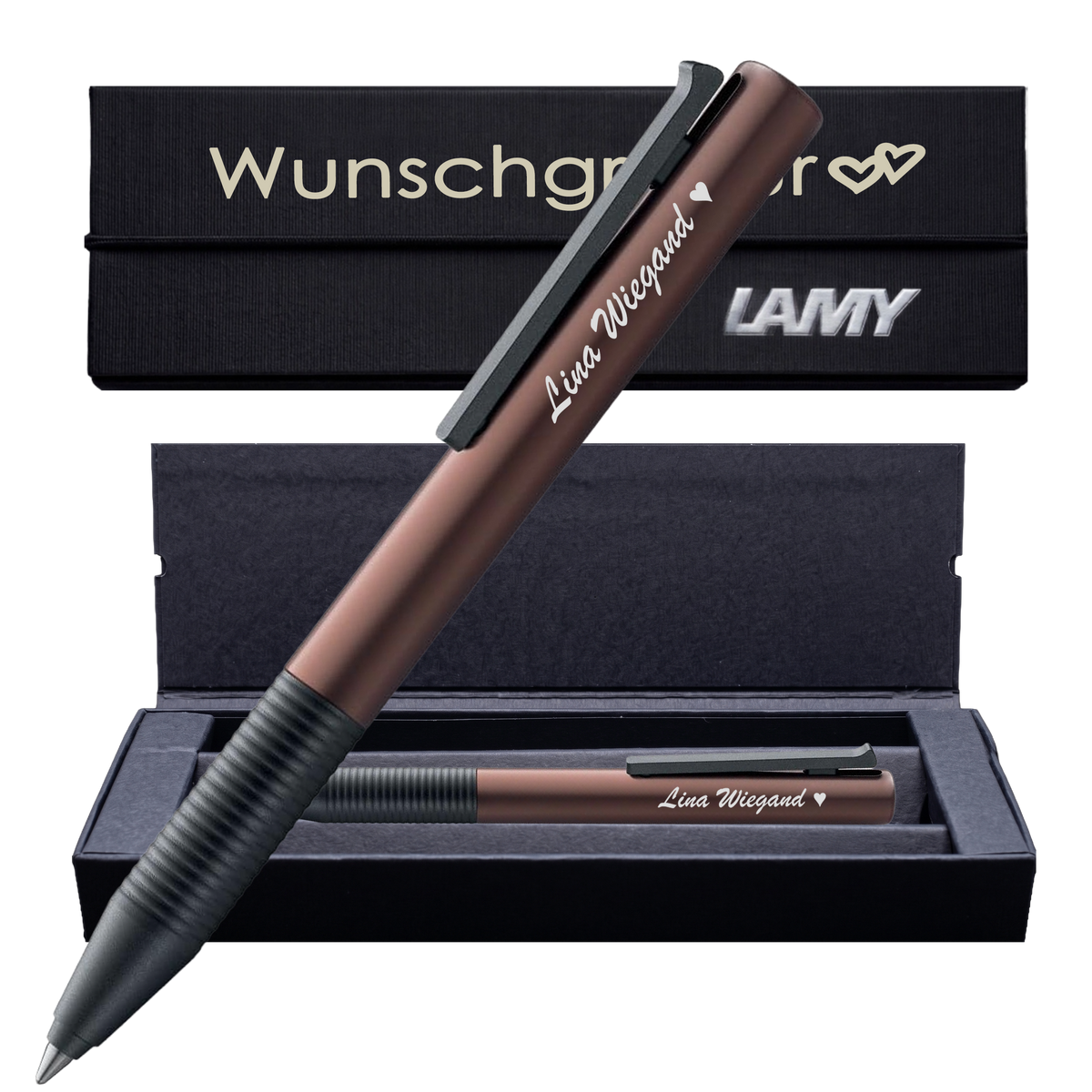 LAMY tipo AL/K Tintenroller mit Gravur | Aluminium | inkl. Geschenkbox mit Gravur – PS487PSBoxLamy