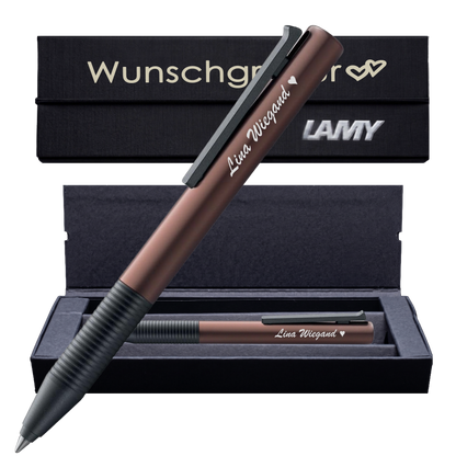 LAMY tipo AL/K Tintenroller mit Gravur | Aluminium | inkl. Geschenkbox mit Gravur – PS487PSBoxLamy