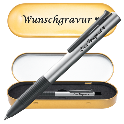 Tintenroller silber mit Gravur und Geschenkbox 3