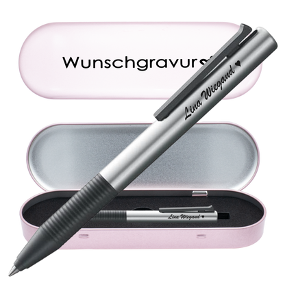 Tintenroller silber mit Gravur und Geschenkbox 6