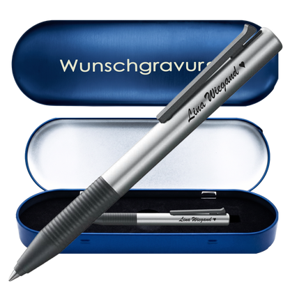 LAMY tipo AL/K Tintenroller mit Gravur | Aluminium | inkl. Geschenkbox mit Gravur – PS488PSBox8