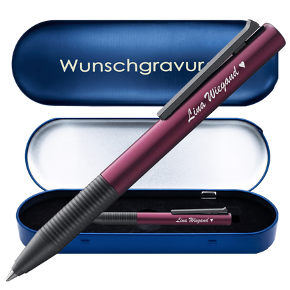 LAMY tipo AL/K Tintenroller mit Gravur | Aluminium | inkl. Geschenkbox mit Gravur – PS489PSBox8