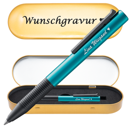 Tintenroller turmalin mit Gravur und Geschenkbox 3
