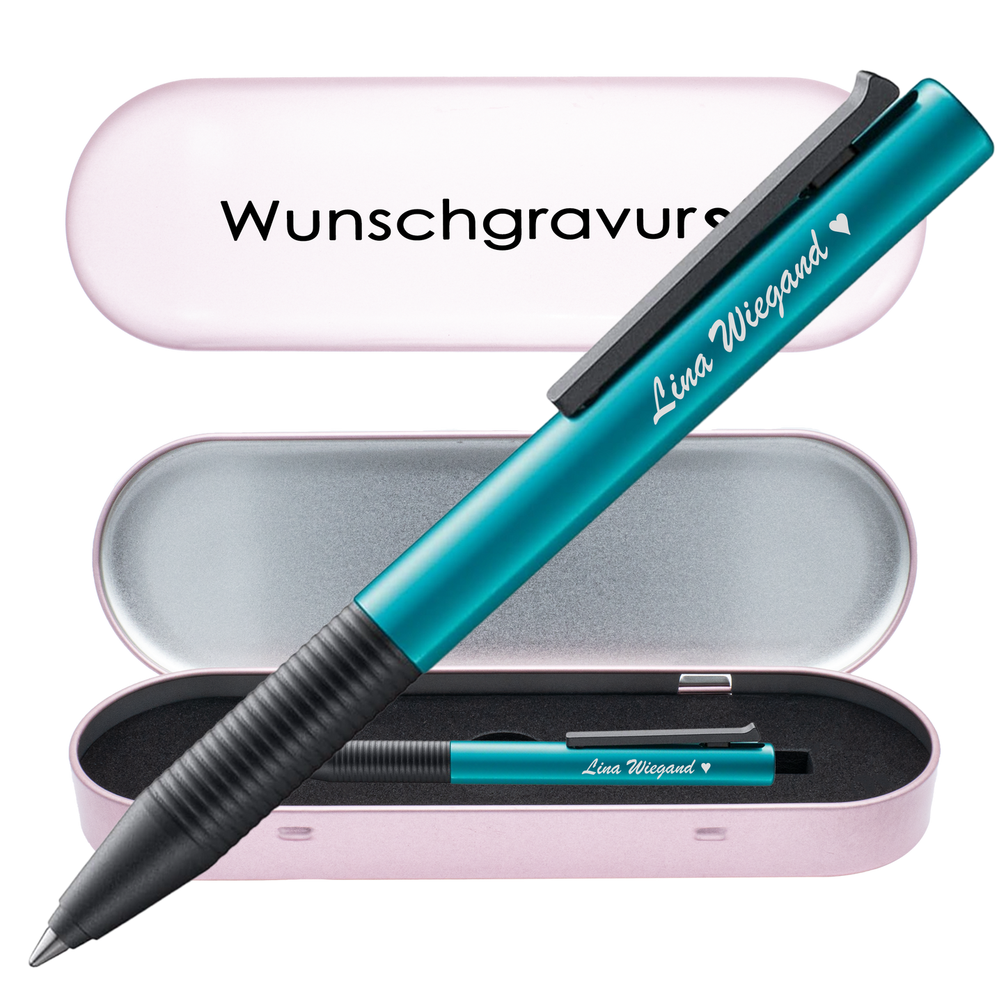 Tintenroller turmalin mit Gravur und Geschenkbox 6