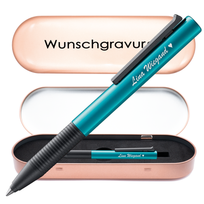 Tintenroller turmalin mit Gravur und Geschenkbox 7