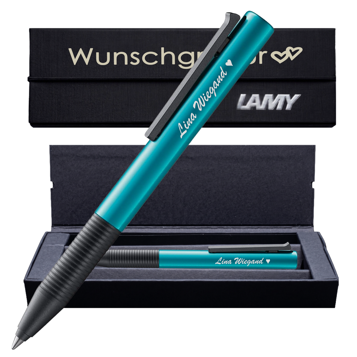 LAMY tipo AL/K Tintenroller mit Gravur | Aluminium | inkl. Geschenkbox mit Gravur – PS490PSBoxLamy