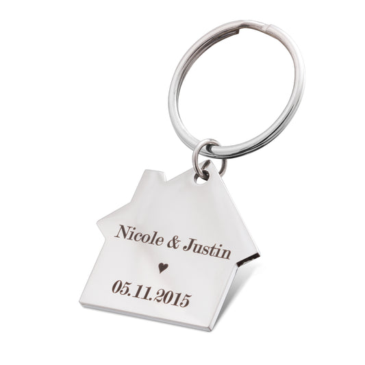Schlüsselanhänger Freundschaftsanhänger aus Edelstahl inkl. Gravur - Zirejo