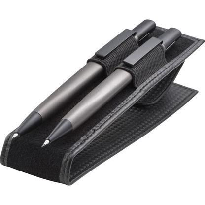 Schreibset aus Kugelschreiber und Bleistift mit Gravur in Etui