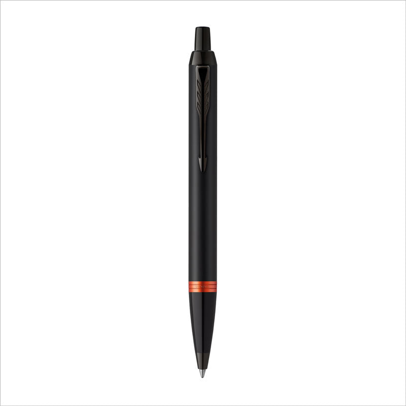 Parker IM Vibrant Rings Flame Orange Kugelschreiber mit Wunschgravur | Personaliserter Kugelschreiber mit Laser-Gravur