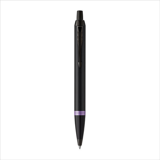 Parker IM Vibrant Rings Amethyst Purple Kugelschreiber Laser-Gravur | Personaliserter Kugelschreiber mit Wunschgravur