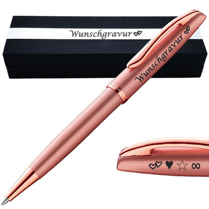 PeIikan Kugelschreiber mit Gravur als Geschenk | Symbole Gravur | Kugelschreiber Jazz Noble Elegance Pink Rose