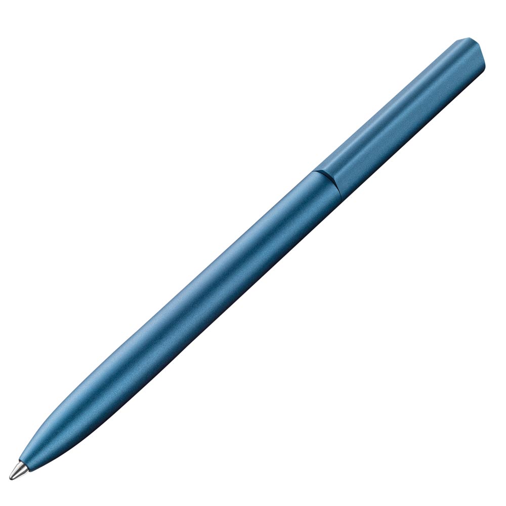 Pelikan Kugelschreiber Ineo® mit Gravur | inkl. Etui mit Wunschgravur (Platz für 10 Stifte) | Petrol - Blau |