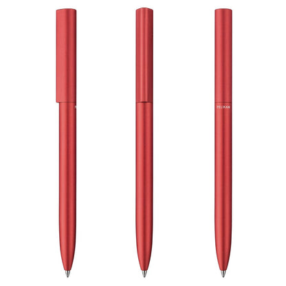 Pelikan Kugelschreiber Ineo® Feuer- Rot mit Gravur | inkl. Etui mit Wunschgravur (Platz für 10 Stifte) |