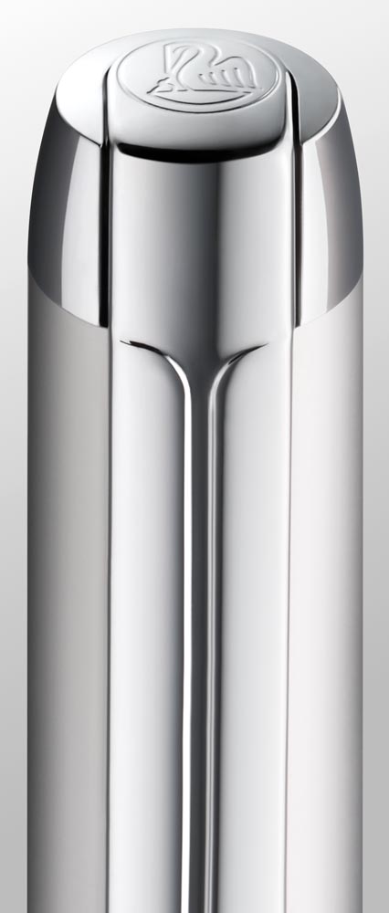 Pelikan Kugelschreiber Pura® K40 Silber mit Gravur | inkl. Geschenkbox personalisiert | Aluminium | Farbe silber