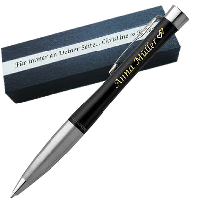 Parker Urban Core Muted Black CT Kugelschreiber mit Gravur
