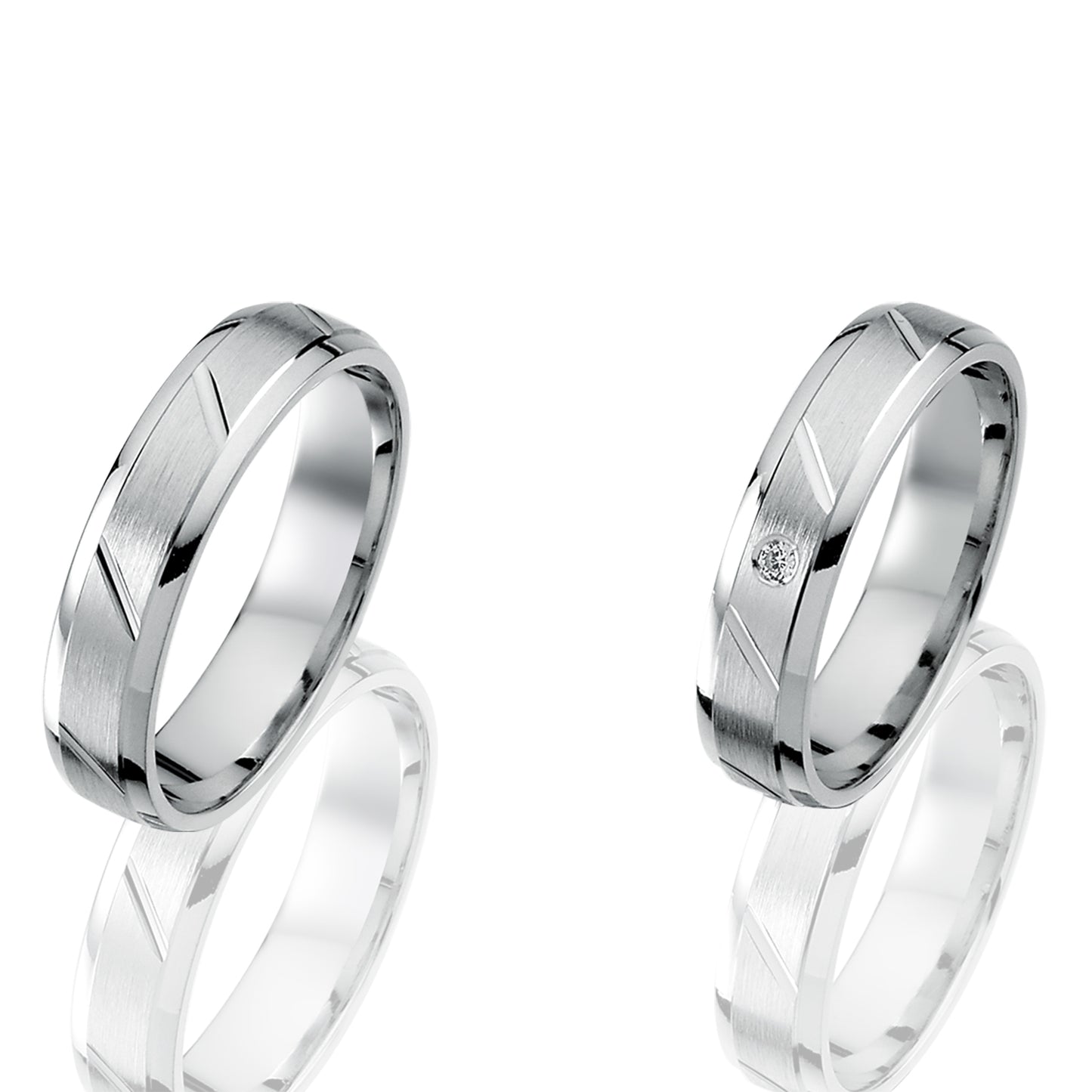 Mira Partnerring-Set mit Lasergravur