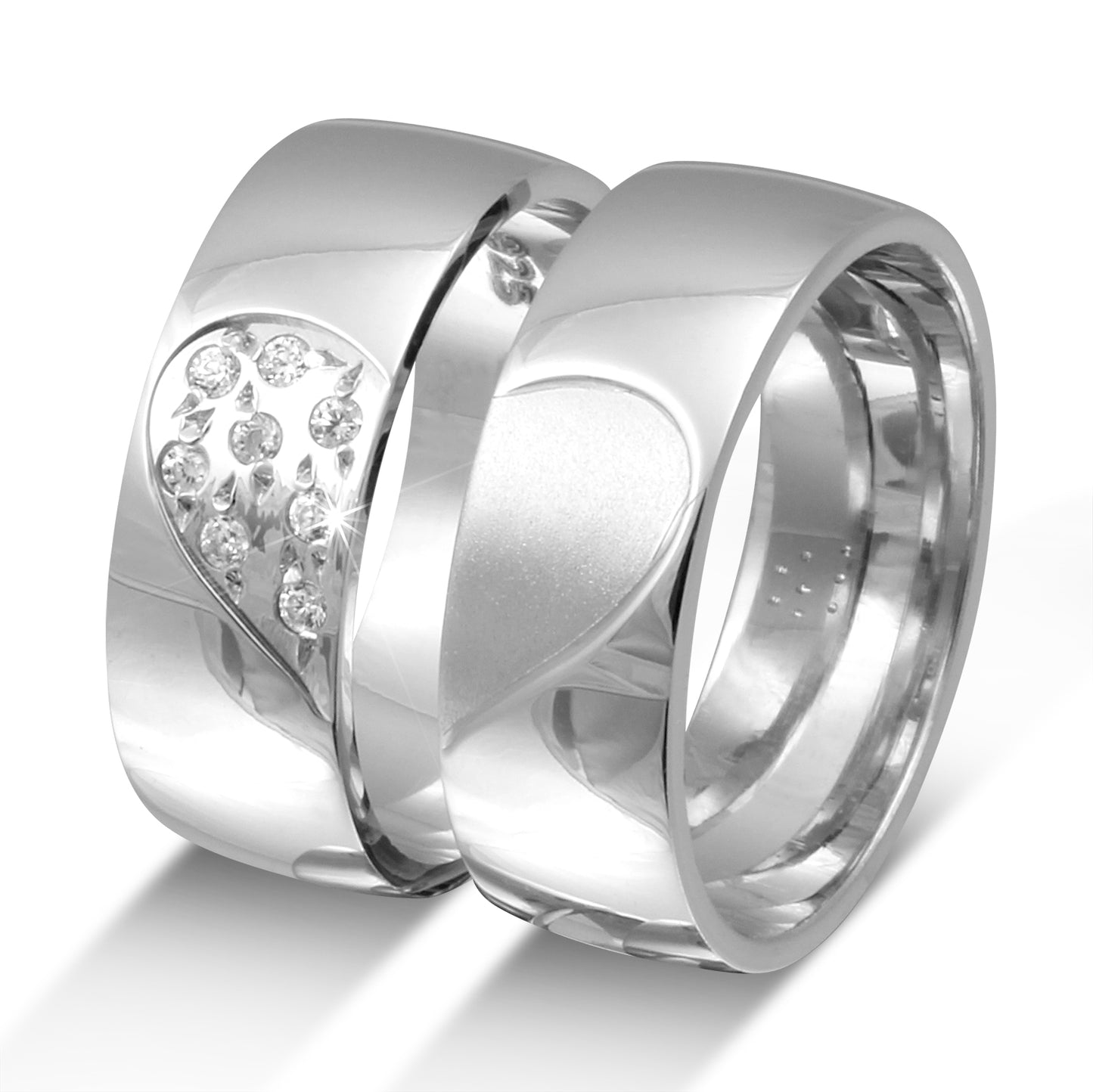 Fenlas Partnerring-Set mit Lasergravur