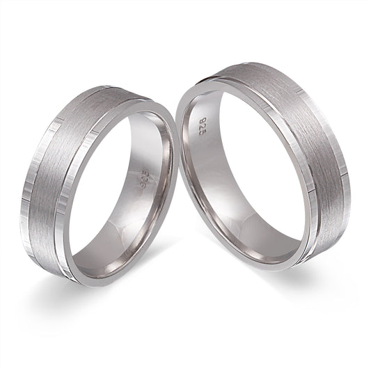 Gracia Partnerring-Set mit Lasergravur