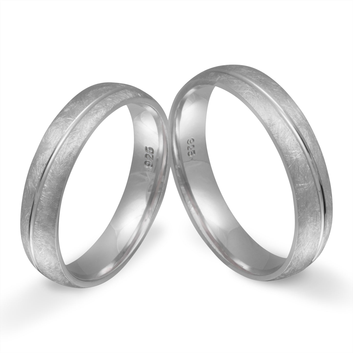 Si Partnerring-Set mit Handschriftgravur