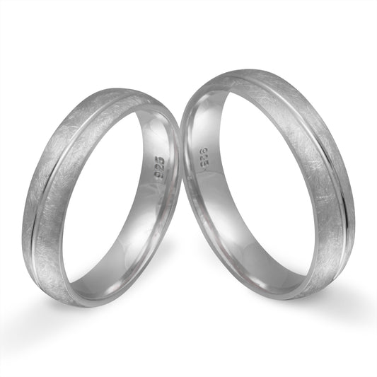 Si Partnerring-Set mit Handschriftgravur