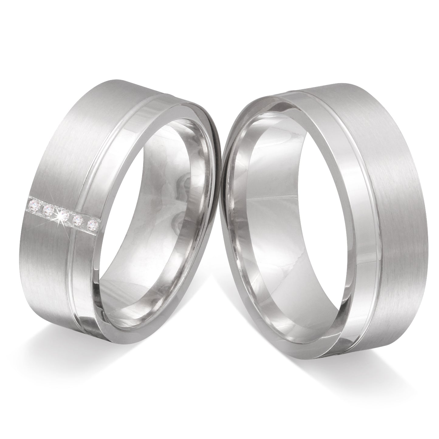 Cust Partnerring-Set mit Handschriftgravur