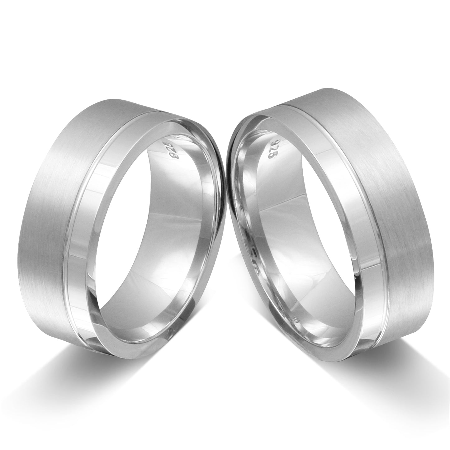 Cust Partnerring-Set mit Handschriftgravur