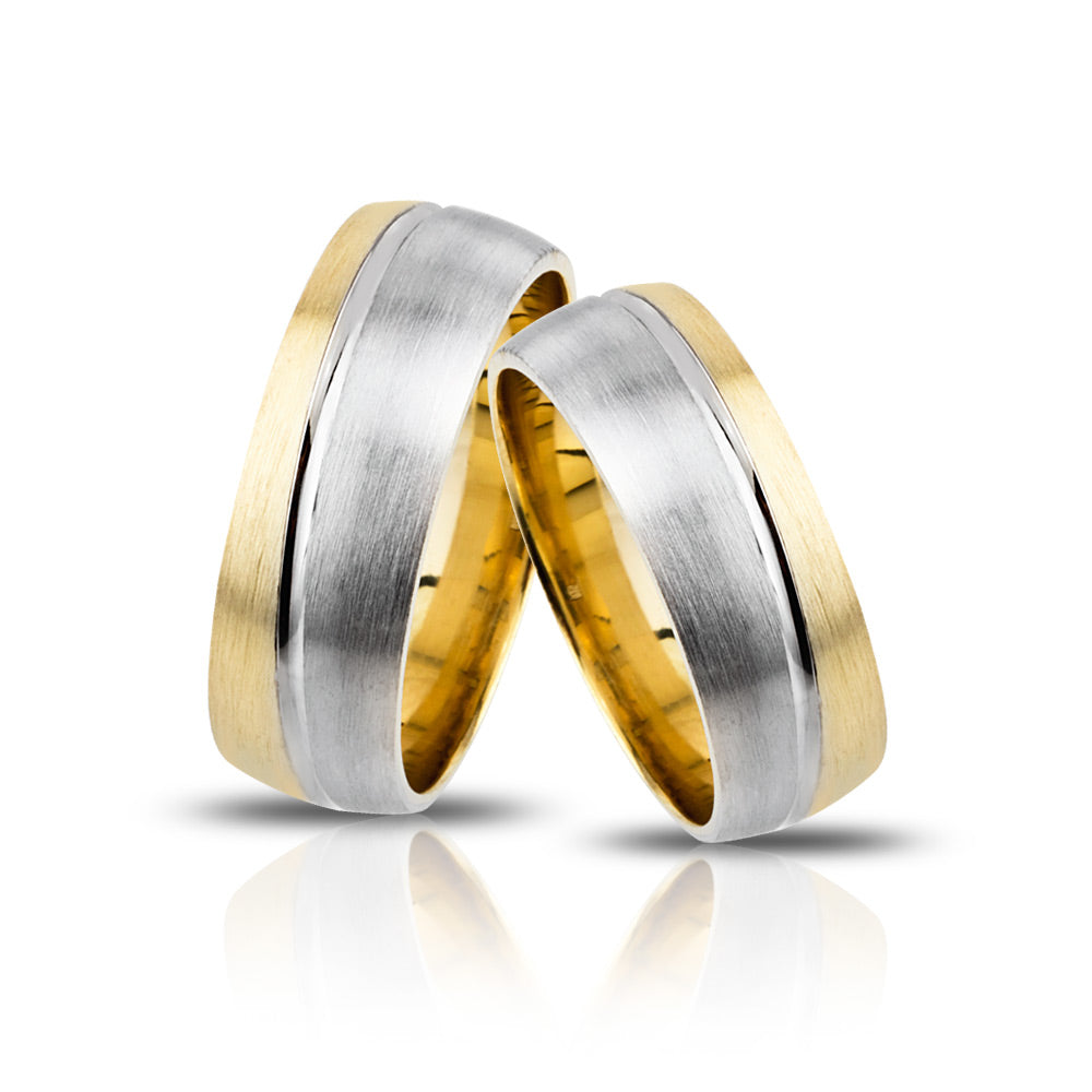 Mora Partnerring-Set mit Lasergravur