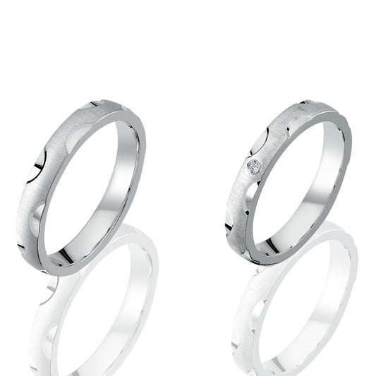 Pelidi Partnerring-Set mit Lasergravur