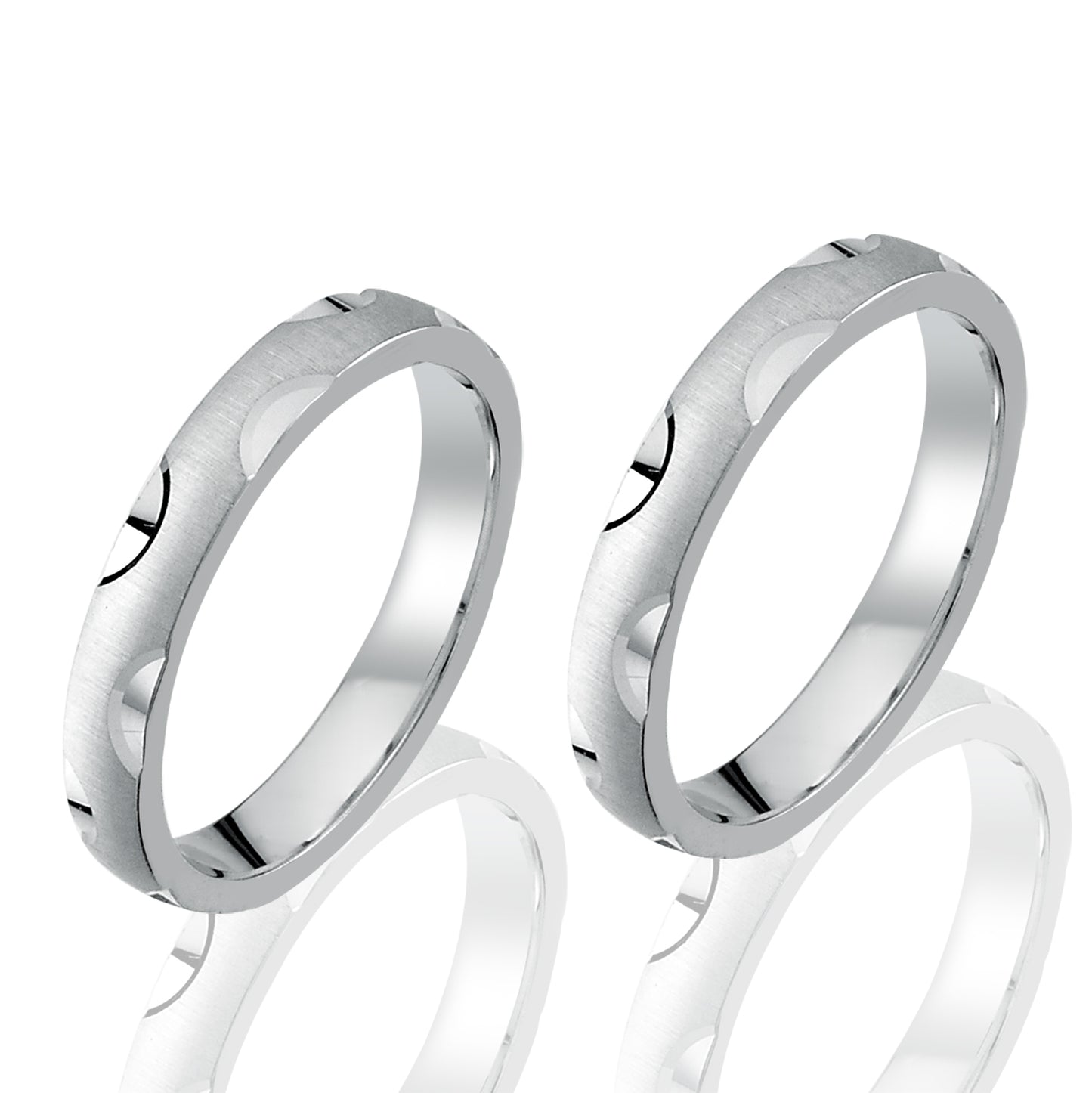 Pelidi Partnerring-Set mit Lasergravur