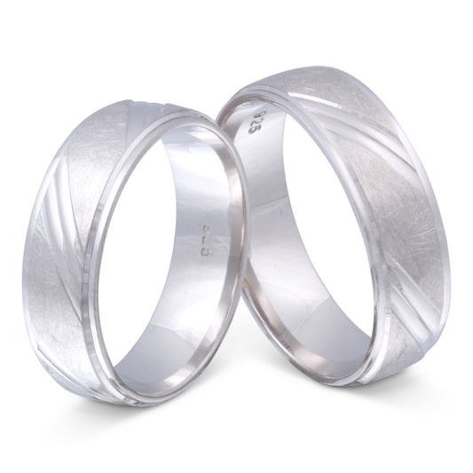Leonora Partnerring-Set mit Lasergravur