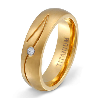 Golden River Ring mit Lasergravur