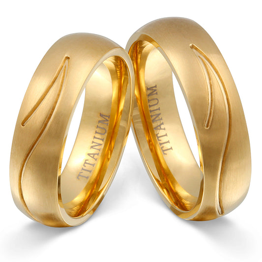 Golden River Partnerring-Set